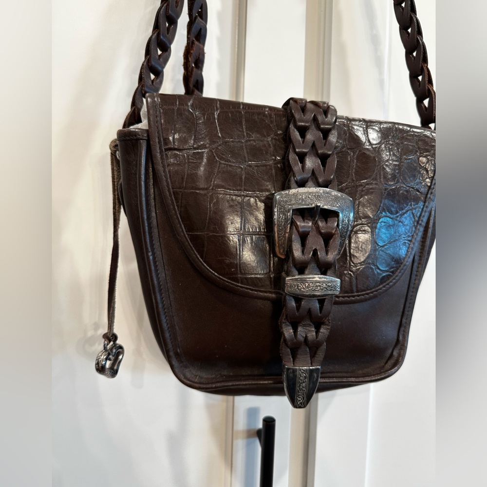 Brighton brown/black leather bag